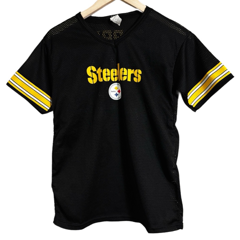 SOLD Franklin Vintage Franco Harris Steelers Jersey Women’s Sz Large (Fits Sm-M) - Picture 2 of 6